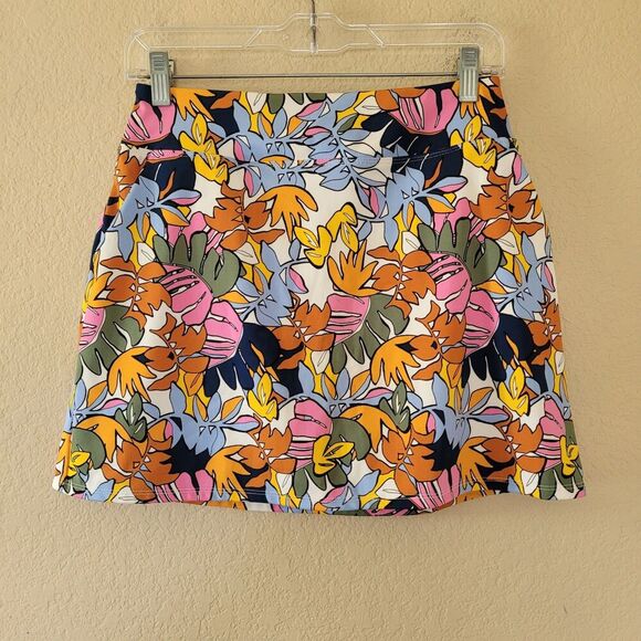 Bailey 44 Sport Floral Skort  Size Small Golf Skirt Lined Multicolor Performance - Picture 1 of 9